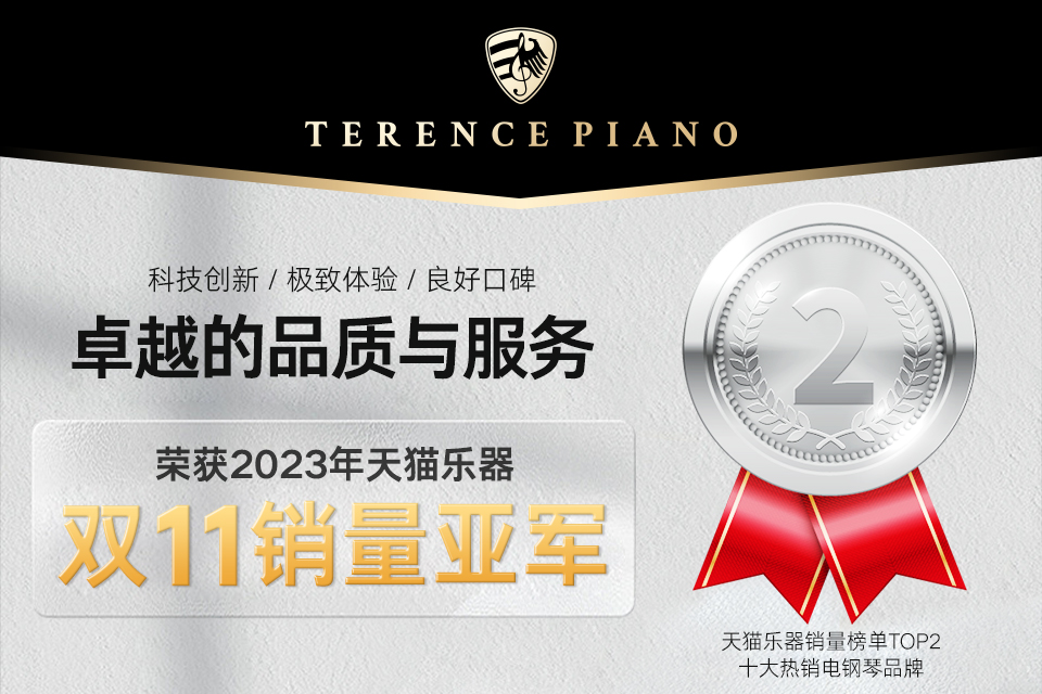 恭喜TERENCE榮獲2023年天貓樂(lè)器雙11銷量亞軍！